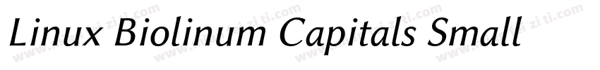 Linux Biolinum Capitals Small CapsV字体转换
